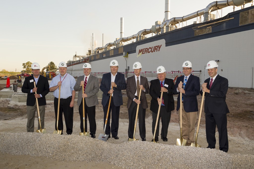 Mercury Ground breaking ceremony in Wisconsin. © Mercury Marine